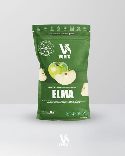 Dondurularak Kurutulmuş Meyve Cipsi - Freeze Dried 5'li Elma Tanışma Paketi 5x20gr